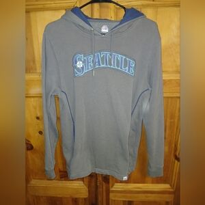 Majestic Gray Seattle Mariners Hoodie Sz Small